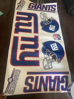 NY Giants NFL Sticker Decal Sheet Wall Stickers