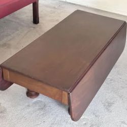 Vintage Solid Wood 1930’s Dropleaf Coffee Table