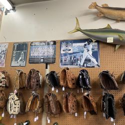 Baseball Mitts & Bats. $20 - $69