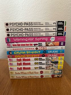Manga Book Lot of Mixed Titles