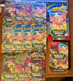 Pokemon - 'Perfect Order' Lot: (11) Booster Packs + (1) Sleeved Booster + (1) Booster Bundle