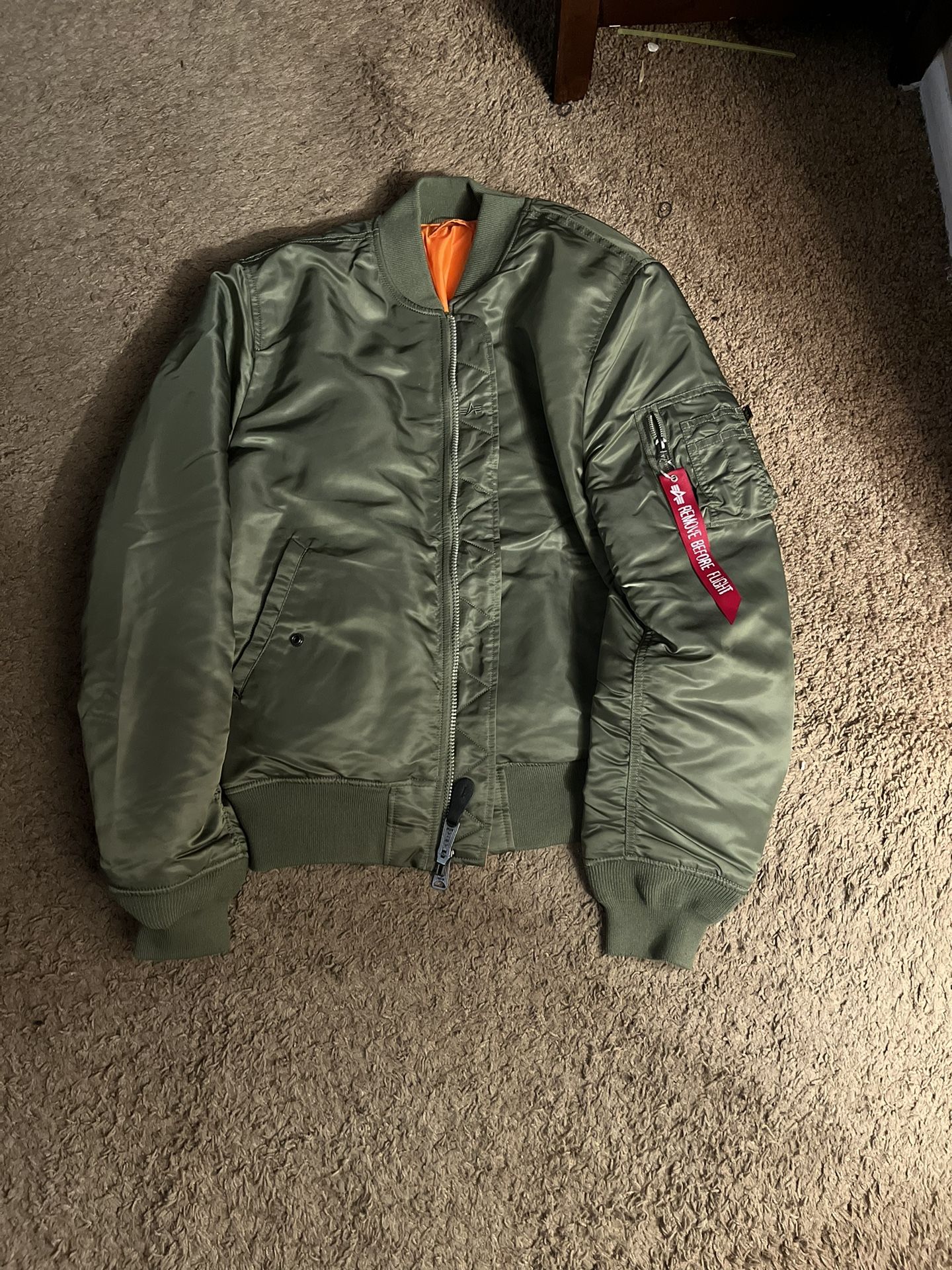 Olive Green Alpha Industries Jacket