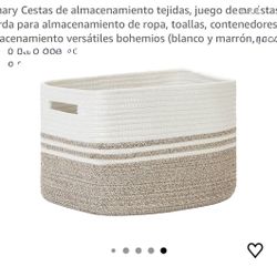 Cestas De Almacenamiento Tejidas