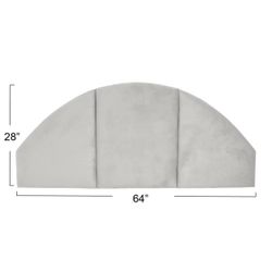 QUEEN Size Upholstered Velvet Arched Headboard NEW