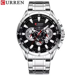 Nuevo reloj CURREN deportivo informal con cronógrafo para hombre