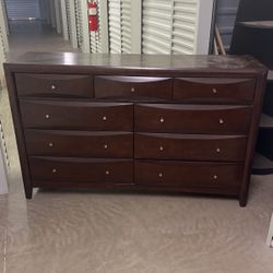 Nine drawer dresser