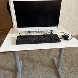 Hp Computer and Desk