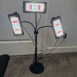 3-Head LED Plant Grow Light on Adjustable Stand, 30" Height - Lehi Pickup