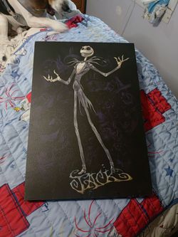 Nightmare before Christmas Jack skellington thick canvas wrap