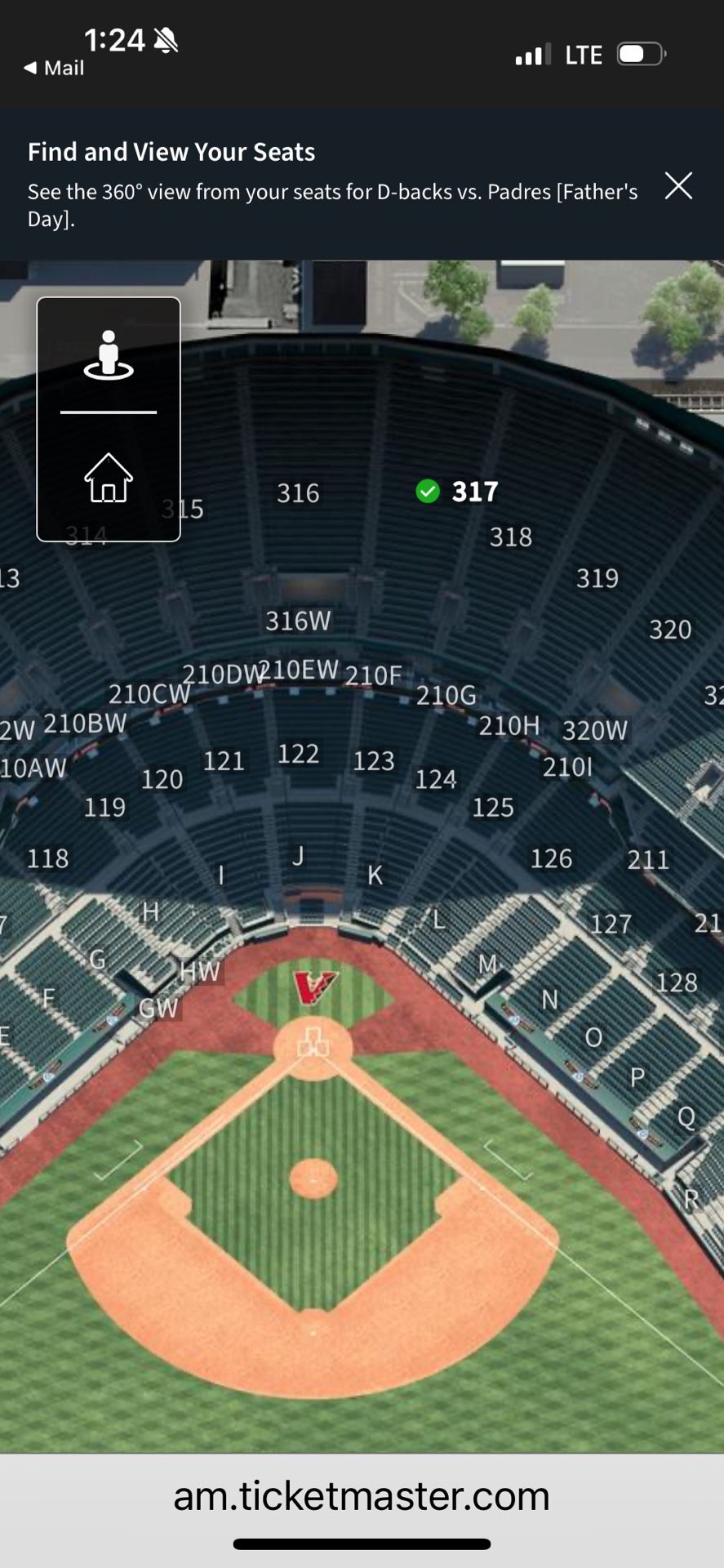 4 Dbacks Tix For Father’s Day Game