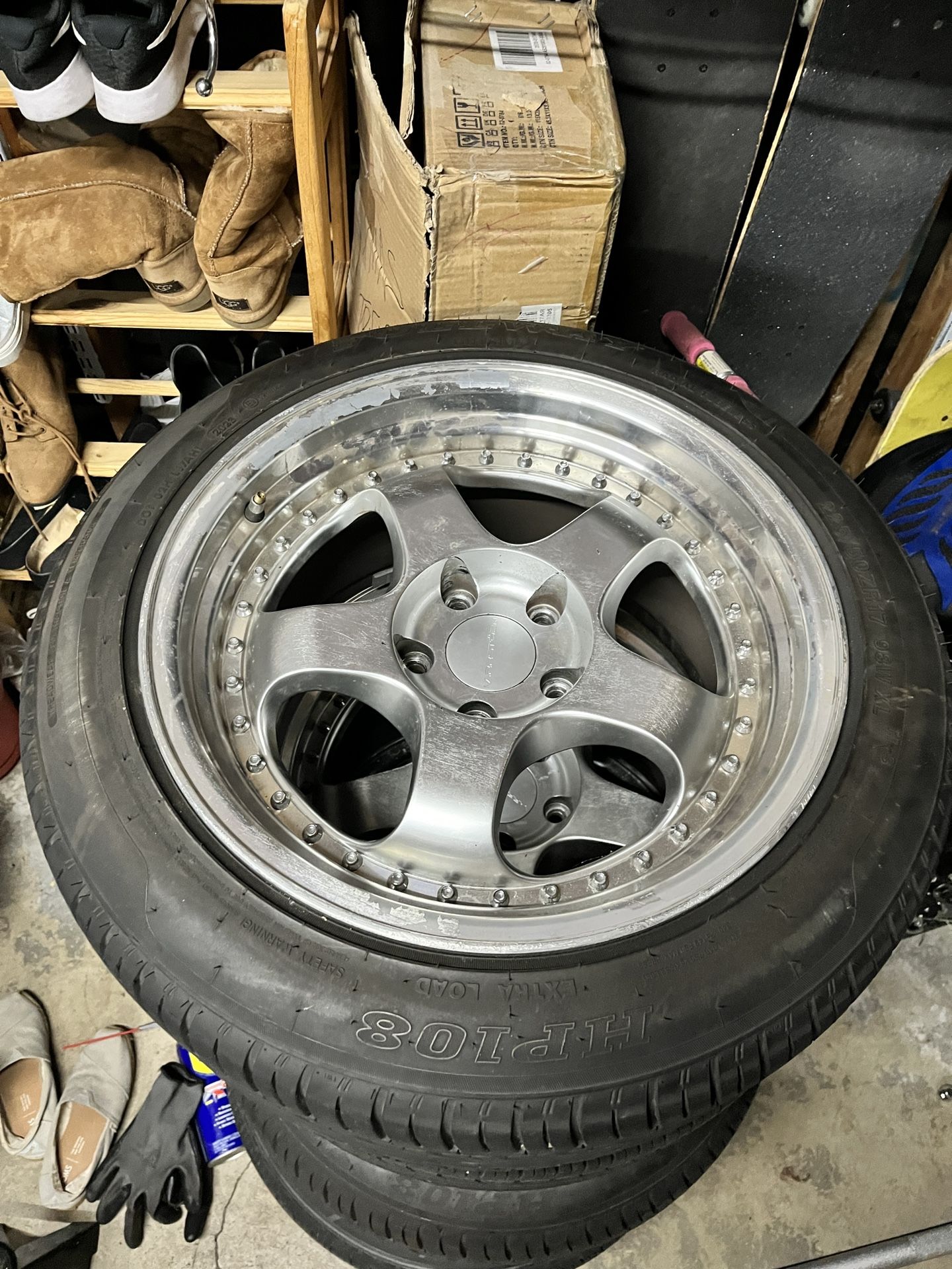 Set Of 4 Varrstoen Es6 Rims With Tires 5x114.3 17x9