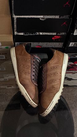 adidas Adicross Men's Spikeless Leather Golf Sneaker Brown