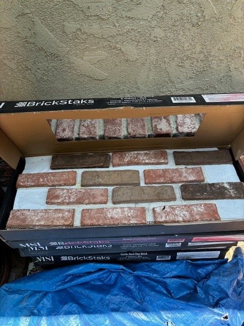 New! Brickstaks Real Brick Veneer On Mesh