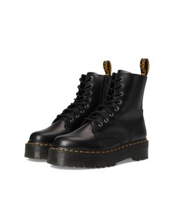 Dr. Martens, Men’s Jadon Smooth Black Leather Platform Boots, Size 14, Used Great Condition