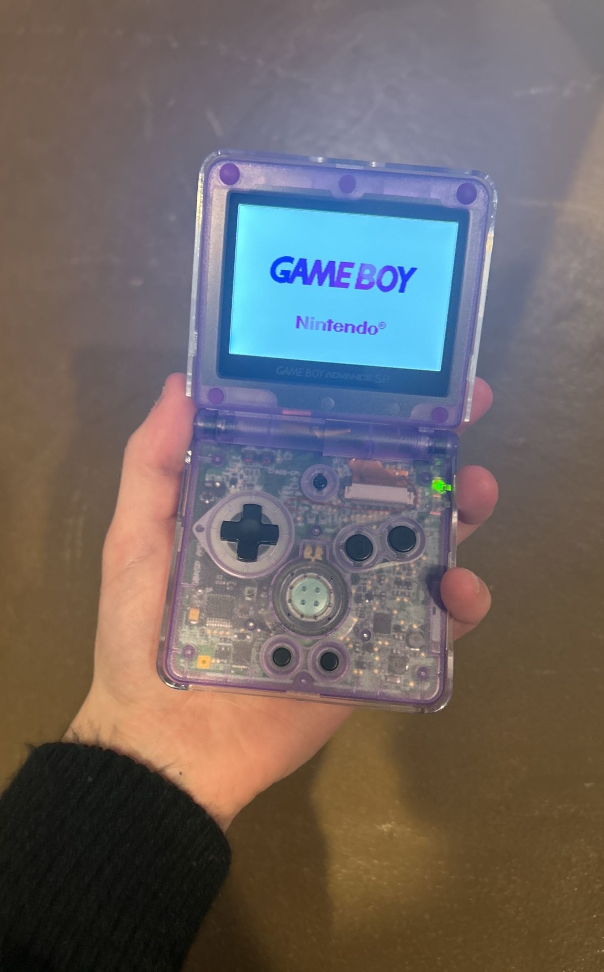 Custom Modded/Upgraded Purple Gameboy Advance SP With Everdrive GBA