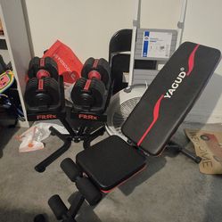 Dumbells/ Weight/ Bench