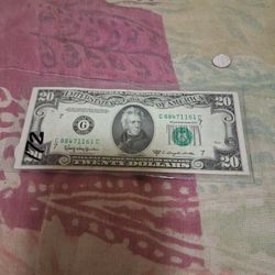 1950 D Twenty Dollar Bill