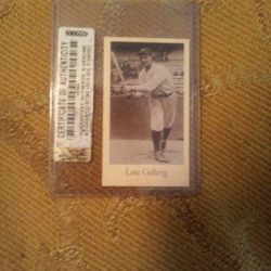Lou Gehrig Baseball Trading Card
