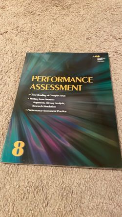 Houghton Mifflin Harcourt Performance Assessment Grade 8