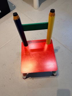 Kids Wooden Pencil Chair