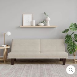 DHP DILLAN CONVERTIBLE MICROFIBER FUTON IN TAN