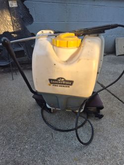 Backpack sprayer guy drilled holes in it but patched good