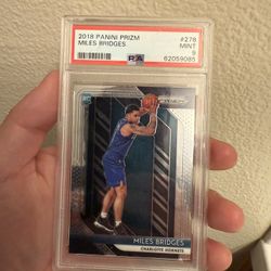 2018-19 Panini Silver Prism Miles Bridges PSA 9