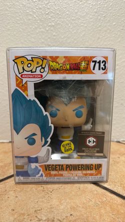 Funko Pop Vegeta Powering Up #713 Chalice Exclusive GITD