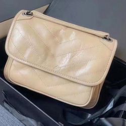 Women Beige Shoulder Bag 