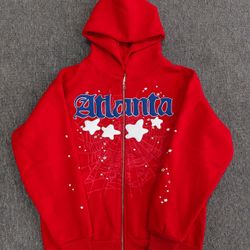 Red Spid Zip Up