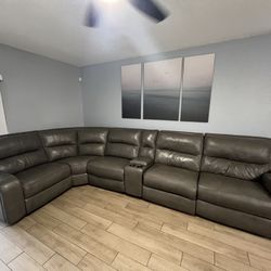 Leather Sofa Set