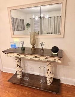 Console/Sofa table and Mirror
