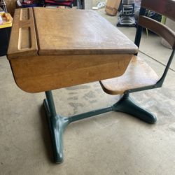 Antique Kids Desk 