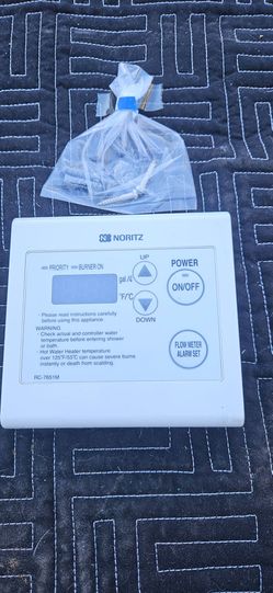 Noritz tankless water heater control panel