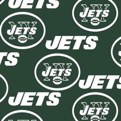 Jets Football Pattern Fabric/tela Football 