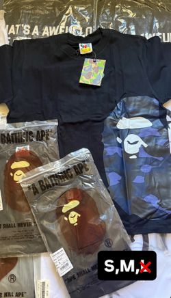 Bape shirt navy blue camo