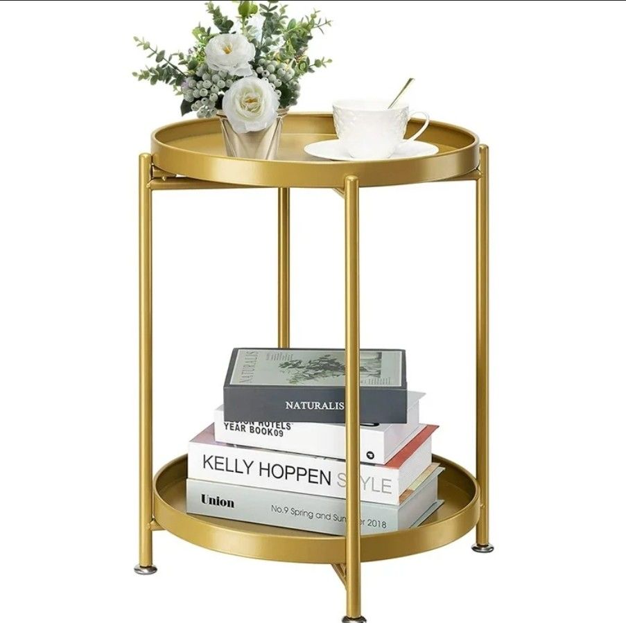 New in box. It's a set of 2 tables. Pick up in Menifee. 

Modern Round Coffee Tables, with 2-Tier Storage Shelf Living Room Small Coffee Tablesimple 