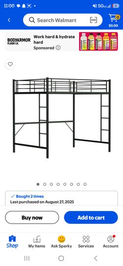 Twin loft bed