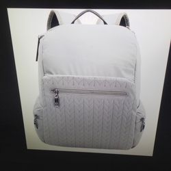 New Sherpani Bryce backpack soft silk with anti theft RFID protection in willow