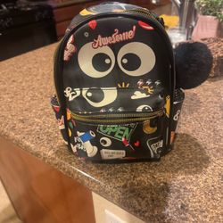 Cute black Mini Backpack
