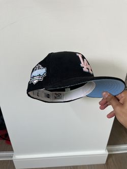 LA dodgers black cord cotten candy New Era fitted
