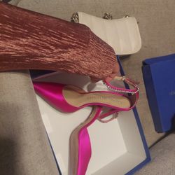Stuart Weitzman Pointy Hot Pink Heel Size 8
