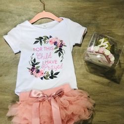Outfit with 1/2 Birthday Crown NEW