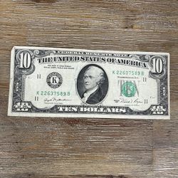 $10 Old Bill Green Seal Series 1981