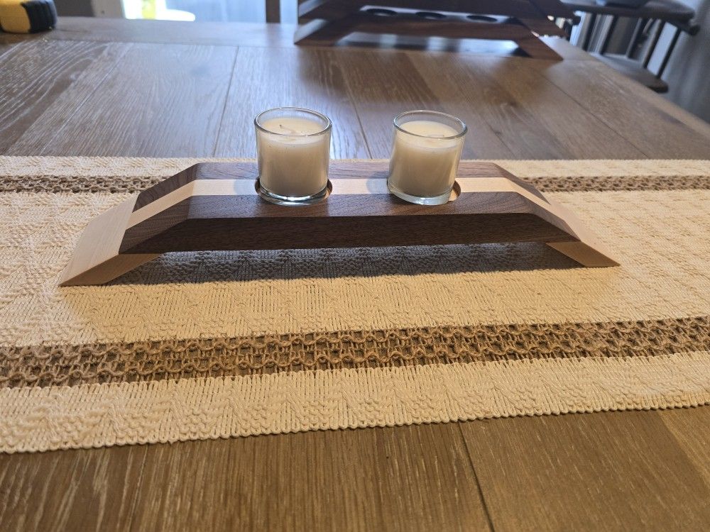 HARDWOOD CANDLE HOLDERS