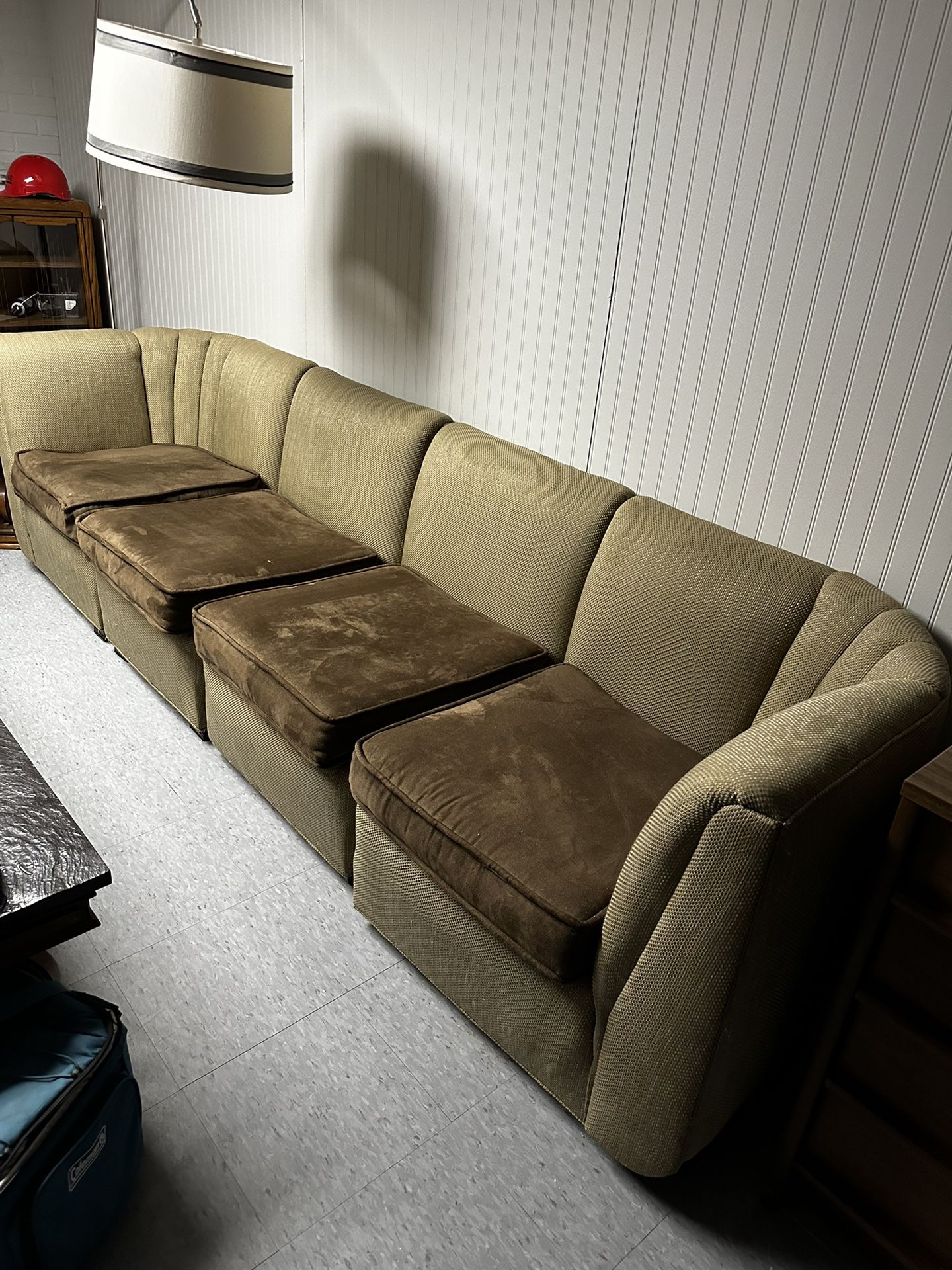 Vintage Retro Couch Sectional 