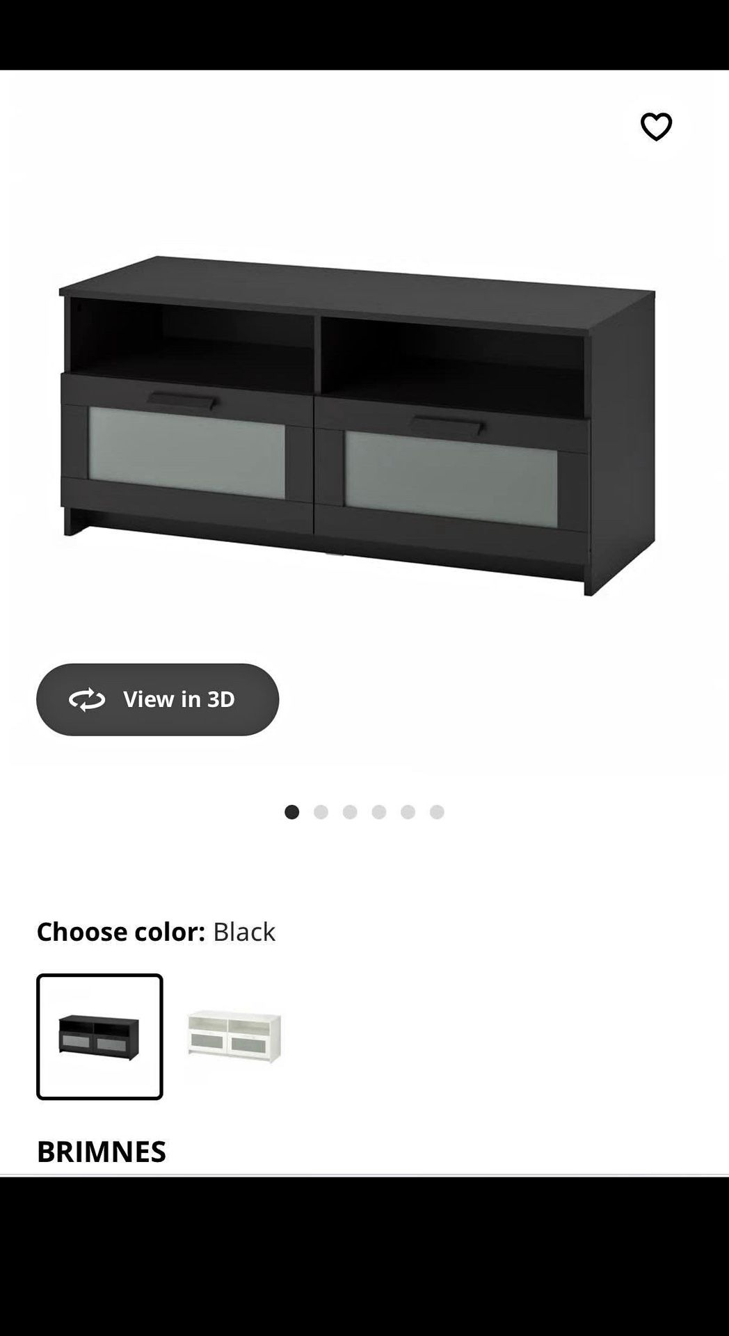 IKEA Brimnes TV Stand - Black