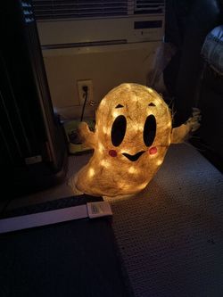 Light-Up Halloween Ghost and Skeleton Decoration