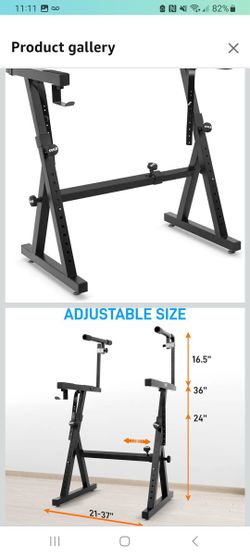 Heavy-Duty Music Stand - Portable, Adjustable, 2nd Tier, Z Style
