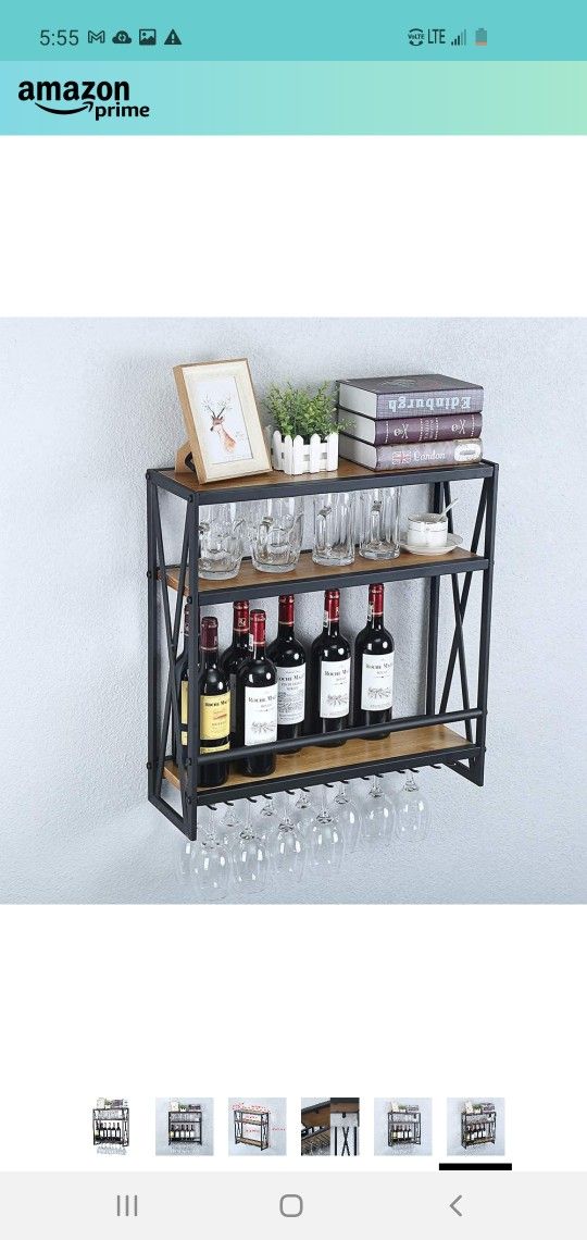 $50 WALL MOUNTED WINE RACK